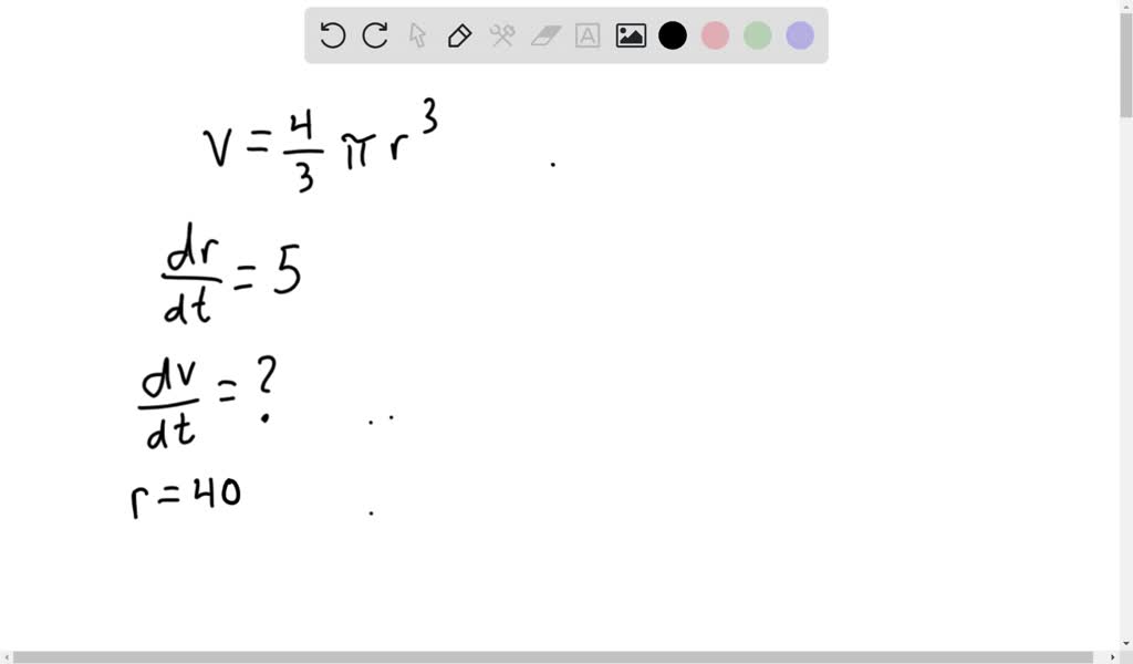 SOLVED The Radius Of A Sphere Is Increasing At A Rate Of 5mm s How
