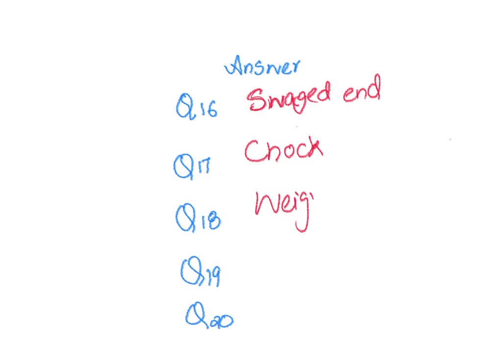 SOLVED Question 16 (1 point) What type of wire end uses a steel sleeve