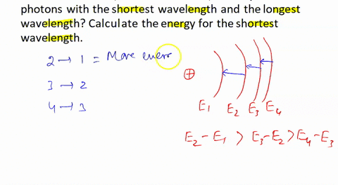 of-the-following-three-transitions-from-n-2-to-n-1from-n-3-ton-2from-n-4t0n-3-which-produces-photons-with-the-shortest-wavelength-and-the-longest-wavelength-calculate-the-energy-for-the-shor-48914