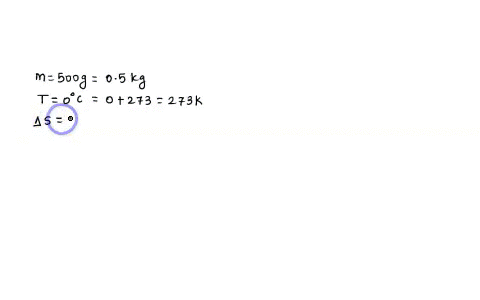 an-ice-tray-contains-500-g-of-liquid-water-at-0circ-mathrmc-calculate-the-change-in-entropy-of-the-2-84393