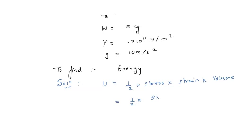 SOLVED A brass rod of crosssectional area 1cm2 and length 0.2 m is