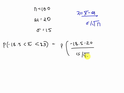 question-33-3-points-let-x-be-the-sample-mean-of-a-random-sample-of-size-n-100-selected-from-a-population-with-mean-20-and-standard-deviation-0-15-using-the-central-limit-theorem-find-p-185-92138