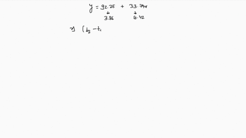 you-estimate-a-simple-linear-regression-model-using-a-sample-of-25-observations-and-obtain-the-following-results-estimated-standard-errors-in-parentheses-below-coefficient-estimates-y-9725-1-14247