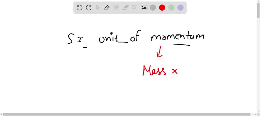 si unit of force and momentum