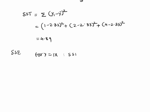 23-compute-the-sum-of-squares-error-sse-for-the-given-set-of-data-and-linear-models-indicate-which-linear-model-gives-the-better-fit-1-22-34-y1x-92x-15-24415
