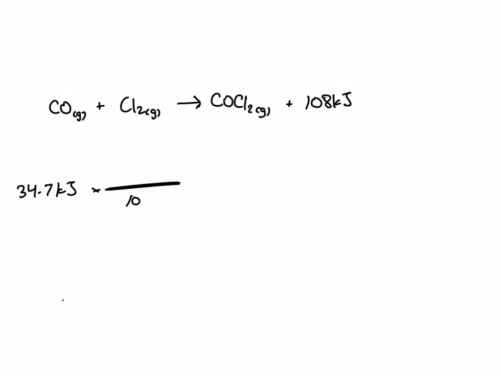 SOLVED: The following thermochemical equation is for the reaction of