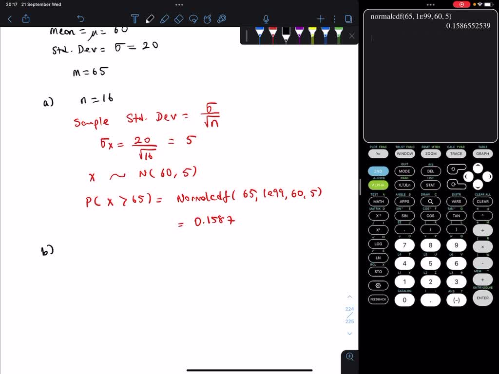 SOLVED Scores On A Standardized Reading Test For Fourth grade Students 