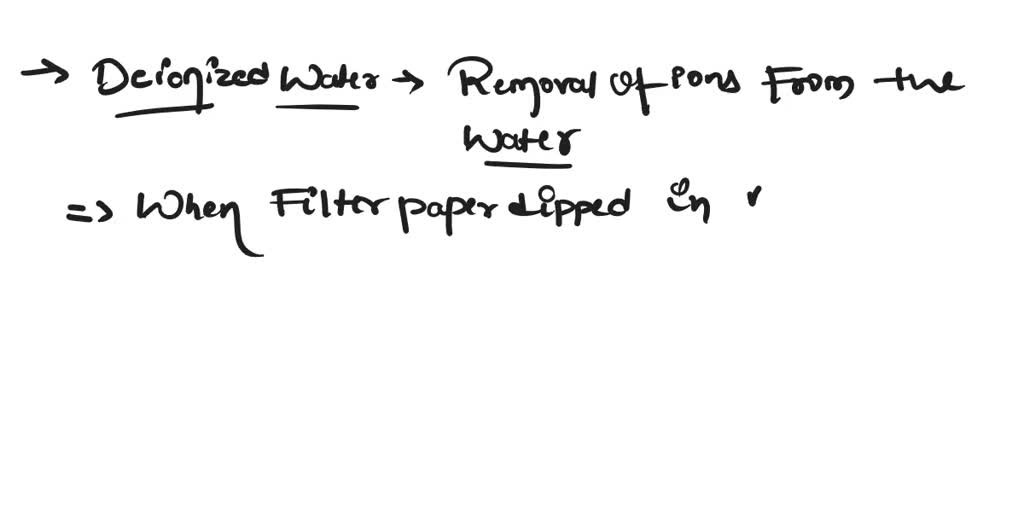 SOLVED 1. Why was it necessary to dip one of the filter paper pieces