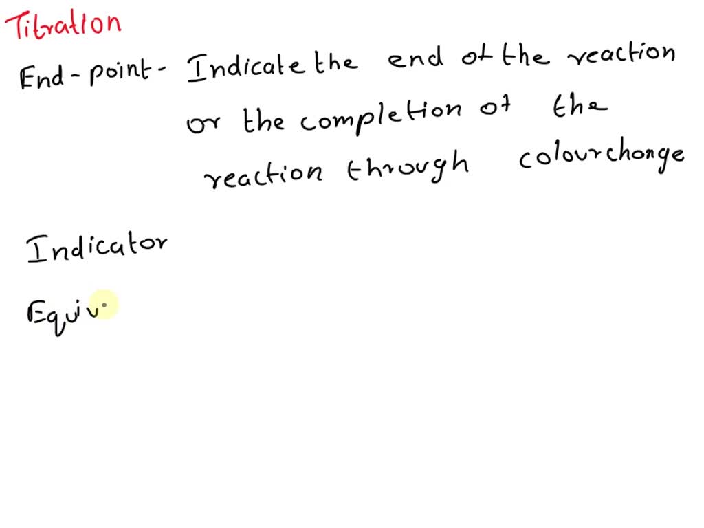 SOLVED What is the difference between the endpoint and the equivalence