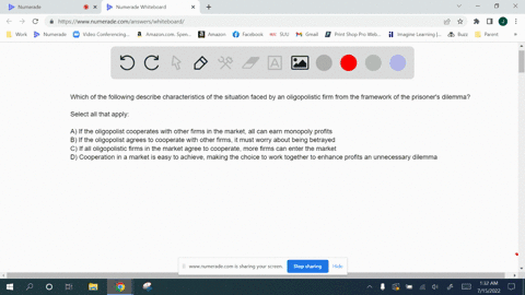 which-of-the-following-describe-characteristics-of-the-situation-faced-by-an-oligopolistic-firm-from-the-framework-of-the-prisoners-dilemmaselect-all-that-applyif-the-oligopolist-cooperates-27337