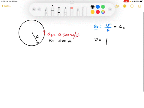 a-race-car-starts-from-rest-on-a-circular-track-of-radius-400-mathrmm-the-cars-speed-increases-at-th-66662