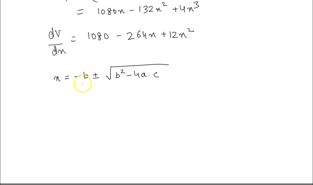 SOLVED An opentop box is to be made from a 36 in. by 30 in piece of