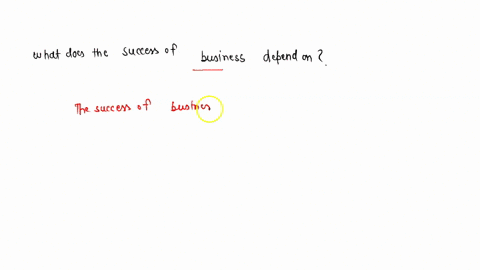 what-does-the-success-of-a-business-depend-on-67407