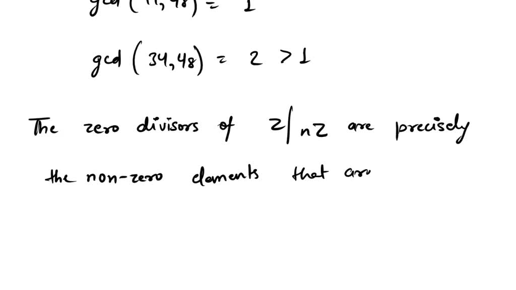 Zero divisors in Zn are those element s which are not relatively prime with  n - YouTube