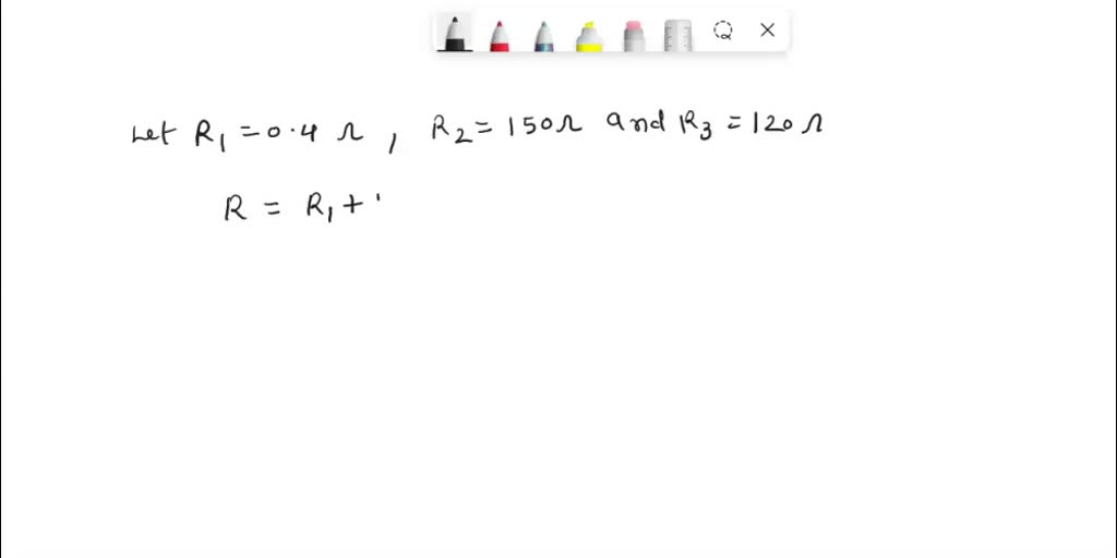 SOLVED 1. A circuit is made of 0.4 ohm wire, a 150 ohm bulb and a 120