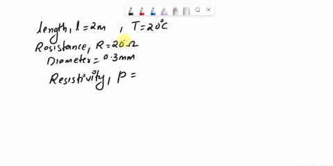 calculate-the-resistivity-of-a-metal-of-length-2m-at-20c-having-the-resistance-of-20-and-diameter-03mm-36173