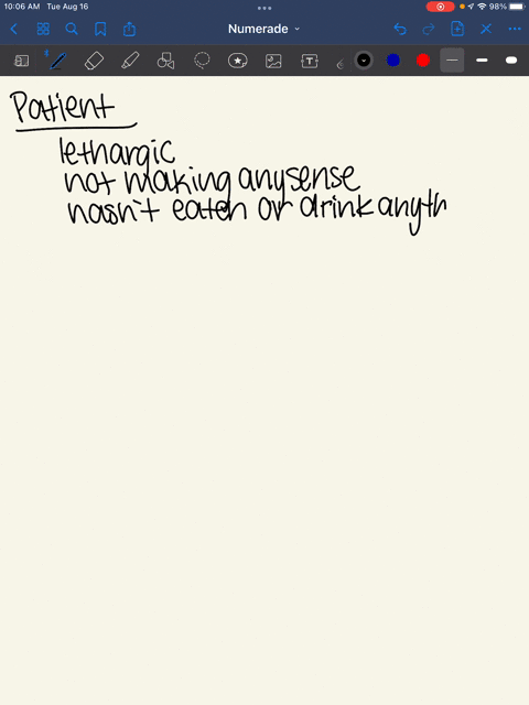 a-client-has-been-admitted-to-the-emergency-department-the-clients-family-tells-the-nurse-that-the-client-has-suddenly-become-lethargic-and-is-not-making-sense-the-client-has-not-had-anythin-94563