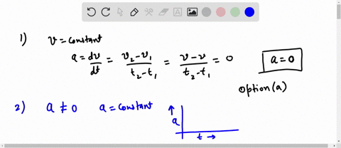 1-suppose-that-an-object-is-moving-with-a-constant-velocity-which-statement-concerning-its-acceleration-must-be-correct-a-the-acceleration-is-equal-to-zero-b-the-acceleration-is-constantly-d-40563