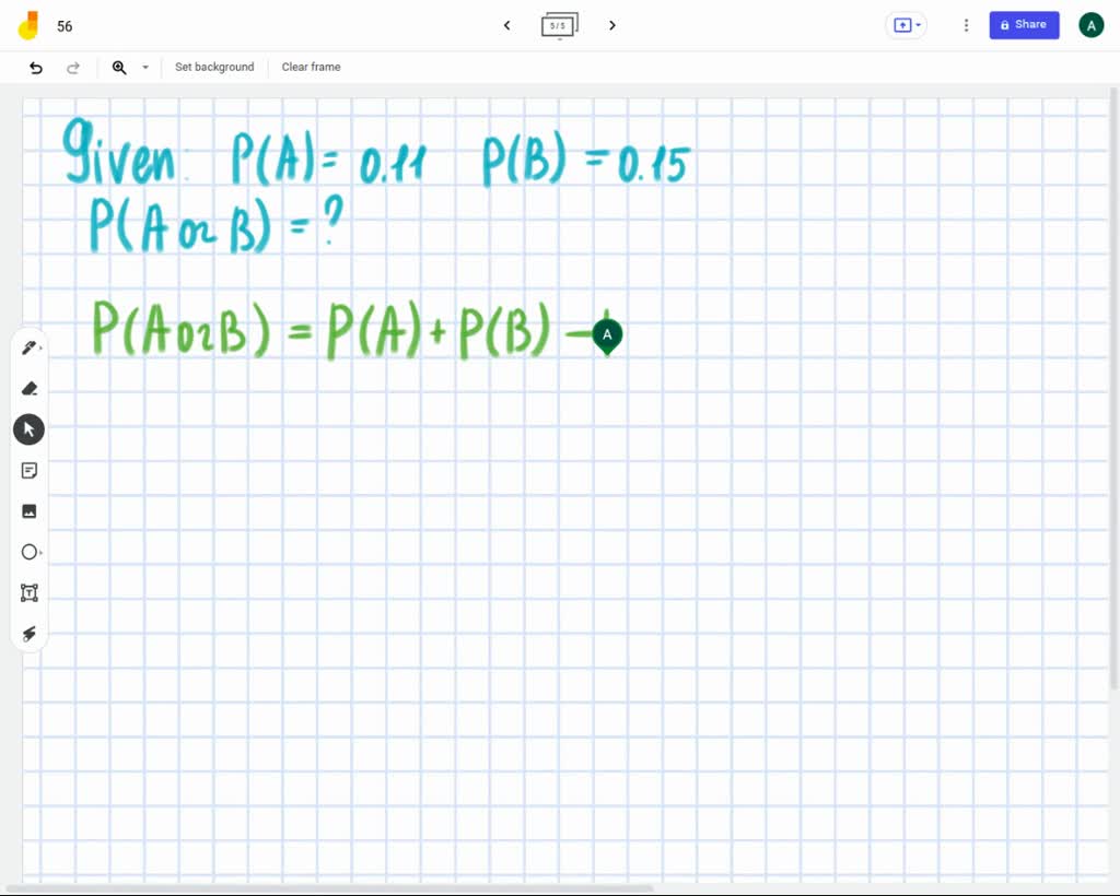 SOLVED: Events A and B are two mutually exclusive events. The ...
