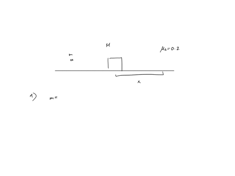 a-bullet-of-mass-m-is-fired-into-a-block-of-mass-m-that-is-at-rest-the-block-with-the-bullet-embedded-slides-distance-d-across-a-horizontal-surface-the-coefficient-of-kinetic-friction-is-a-w-36307