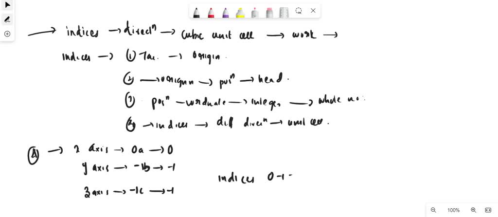 SOLVED: Determine the indices for the directions shown in the following ...