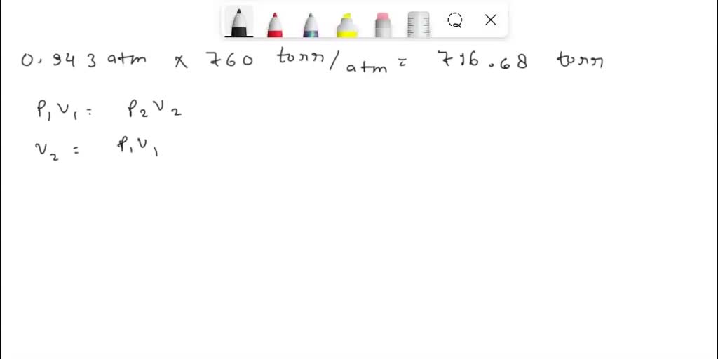 SOLVED A canister of chlorine gas contains 2270 mL under a pressure of