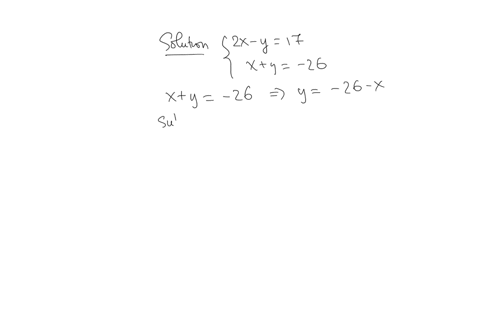 solve-the-following-system-of-linear-equations-by-substitution-and-determine-whether-the-system-has-one-solution-no-solution-or-an-infinite-number-of-solutions-if-the-system-has-one-solution-found-10
