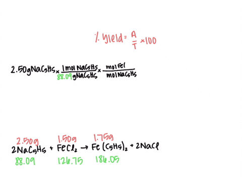ferrocene-was-one-of-the-first-organometallic-compounds-synthesized-ferrocene-fec5h52-can-be-synthesized-by-combining-ironii-chloride-with-sodium-cyclopentadienidenac5h5-as-follows-2nac5h5-f-04759