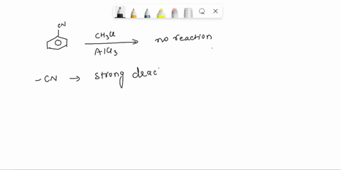 give-the-products-if-any-of-each-of-the-following-reactionsa-benzonitrile-methyl-chloride-alcl3-c-benzoic-acid-ch3ch2cl-alcl3b-phenol-br2-d-benzene-2-ch3cl-alcl3-71664