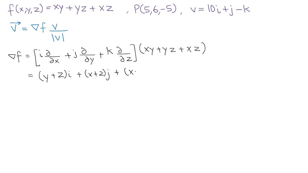 Solved Find The Directional Derivative Of The Function At P In The