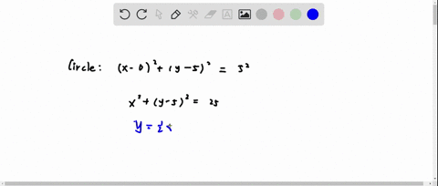 recall-the-equation-for-a-circle-with-center-hk-and-radius-r-at-what-point-in-the-first-quadrant-does-the-line-with-equation-y05x5-intersect-the-circle-with-radius-5-and-center-0-5-73058