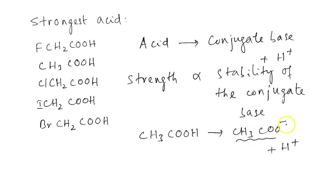 Which Of The Following Is A Strongest Acid SOLVED: Which of the following carboxylic acids is the strongest acid