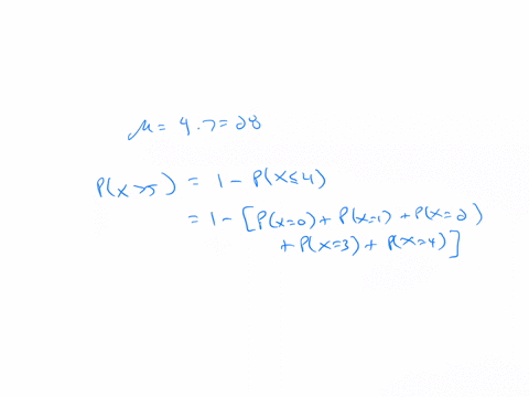 consider-that-the-number-of-students-who-seek-assistance-with-their-statistics-assignments-is-poisson-distributed-with-a-mean-of-4-per-day-the-probability-that-more-than-5-students-seek-assistance-in