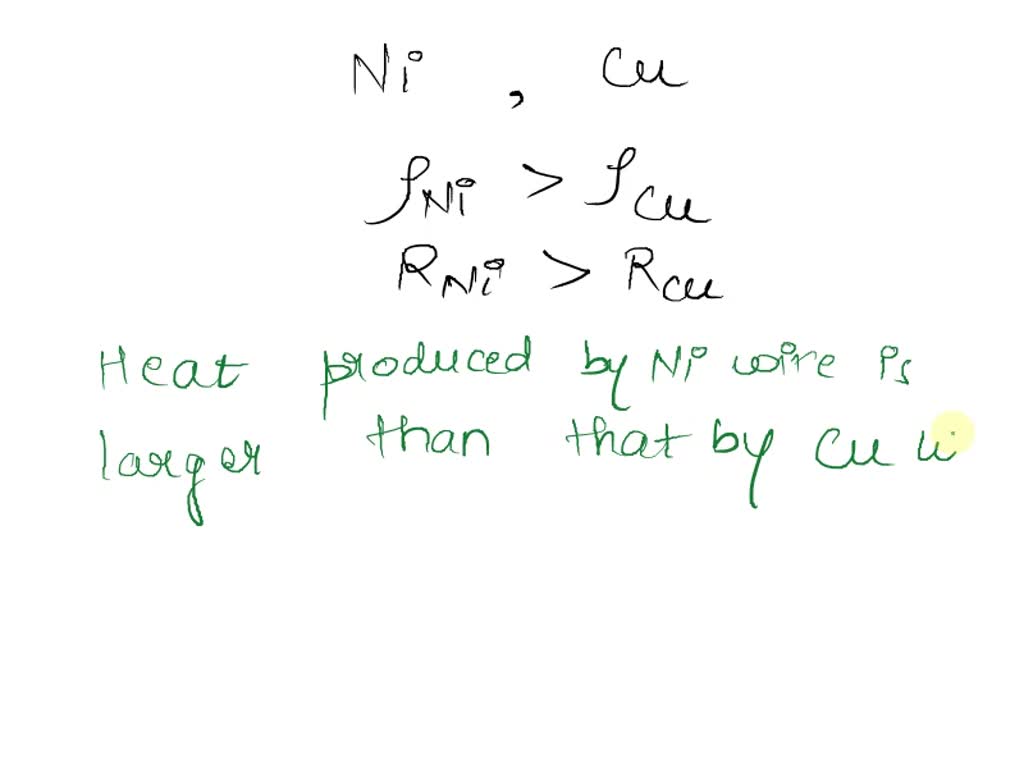 SOLVED Two identical wires one of nichrome and other of copper are