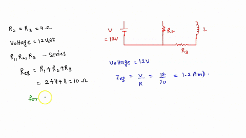 a-circuit-is-constructed-with-three-resistors-and-one-inductor-as-shown-the-values-for-the-resistors-are-r1-2-q-and-r2-4q-the-battery-voltage-is-v-12-v-the-switch-is-initially-open-r-rz-1-af-57783