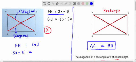 in-rectangle-fghjfh-3x-9-and-gj-63-sx-find-the-value-of-x-and-the-lengths-of-the-diagonals-of-fghj-98478