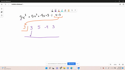 divide-using-synthetic-division3x3-5x2-4x-3-divided-x-3-_____-x-3-please-simplify-answers-and-do-not-factor-use-integers-or-fractions-for-any-numbers-in-the-expressions-14467