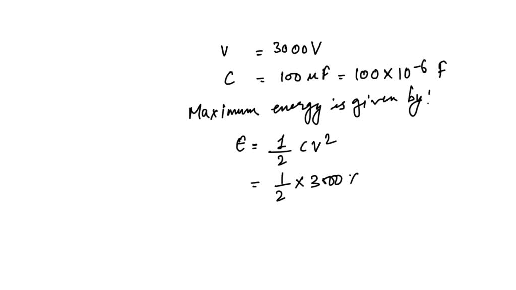 SOLVED: a capacitor used in a defibrillator can withstand a maximum ...