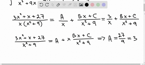by-using-partial-fraction-determine-the-integral-3x2-x-27-dx-x3-9x-16313