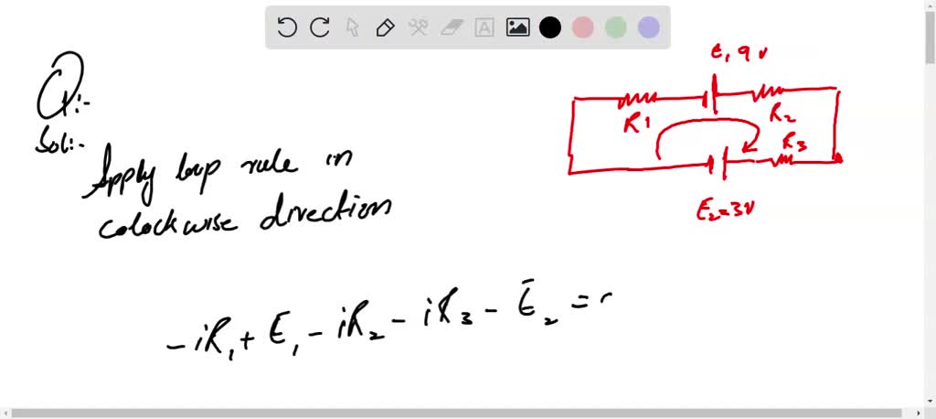 SOLVED: Use Kirchhoff's law to determine the electric current that ...