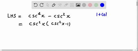 verify-that-the-trigonometric-equation-an-identity-csc-csc-2xcot4x-cot2x-which-of-the-following-statements-establishes-the-identity-csc-csc-cos-2x1-_-cos-2x-sin-zx-1-sin-zx-cot-x-cot-csc-csc-29703