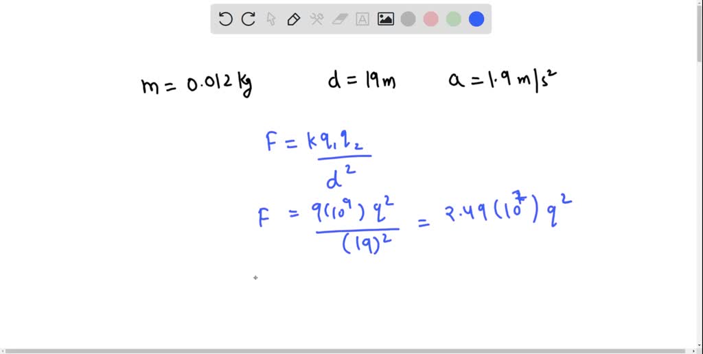 Problem 1: Two balloons (m = 0.012 kg) are separated by a distance of d ...