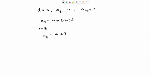 given-an-arithmetic-sequence-with-d-5-and-a8-9-find-a30-a30-43967