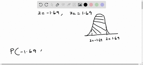 find-the-area-under-the-standard-normal-curve-between-the-given-z-values-round-your-answer-to-four-decimal-places-if-necessary-z1169-z2169-64089