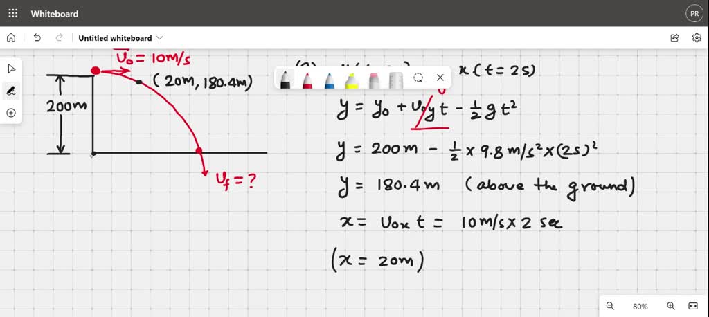 SOLVED: A stone is thrown with an initial horizontal velocity of 10 m/s ...