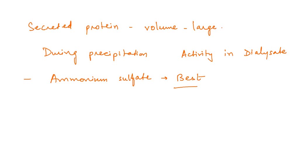 SOLVED One of the disadvantages of using secreted protein of a cell