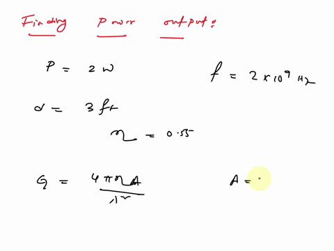 52-a-transmitter-has-an-output-of-2-w-at-a-carrier-frequency-of2-ghzassume-that-the-transmitting-and-receiving-antennas-are-parabolic-dishes-each-3-ff-in-diameter-assume-that-the-efficiency-17243