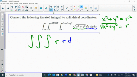 convert-the-following-iterated-integral-to-cylindrical-coordinates-a-_r-a_r_y-lk-22-y-dz-dy-dx-00487