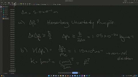 an-electron-is-confined-to-a-region-of-width-50-x-10-1-m-roughly-the-bohr-radius-a-what-is-the-minimum-uncertainty-in-the-x-component-of-the-electron-momentum-b-what-is-the-kinetic-energy-of-04872