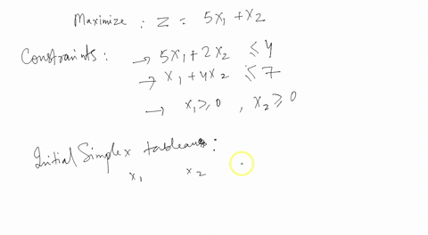 please-help-me-introduce-slack-variables-as-necessary-then-write-the-initial-simplex-tableau-for-the-following-linear-programming-problem-maximize-z5xx2-subjectto-5x1224-x47-with-x0x0-comple-51095